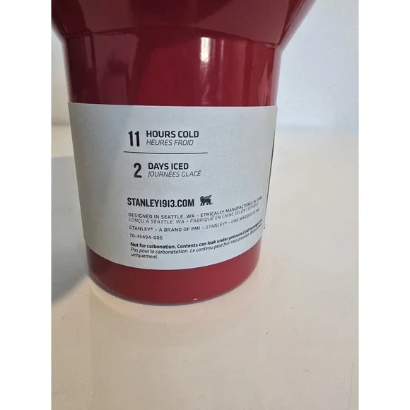 Stanley 40oz Pro Tour Tumbler Holly Berry Gloss Exclusive New - Picture 7 of 15